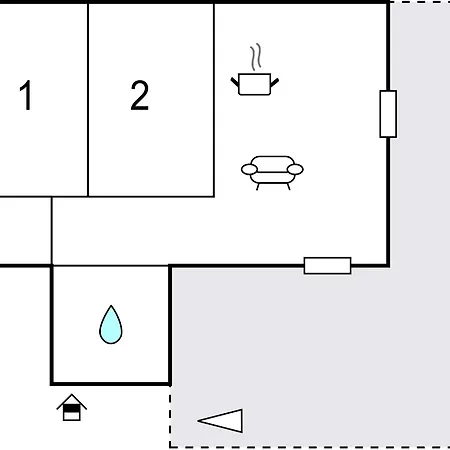 아파트 2 Bedroom Awesome In